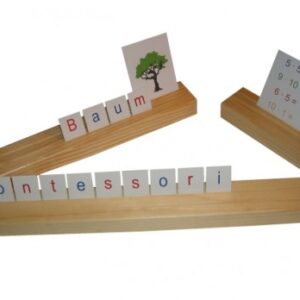 Setzleiste aus Naturholz - 15 cm