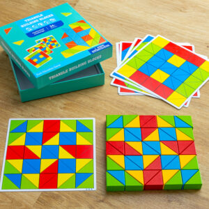 Farbige Holzdreiecke