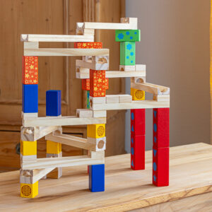 Kugelbahn für Baumeister - logisches Denken, Geschicklichkeit und Fantasie