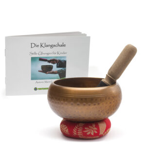 Große Tibetanische Klangschale mit Buch als Download