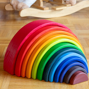 Großer Regenbogen - 12-teilig - Stapeln, Bauen und Sortieren