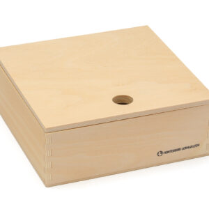 Holzkiste mit Deckel, 15,5 x 15,5 x 5,5 cm