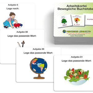 Arbeitskartei Bewegliche Buchstaben