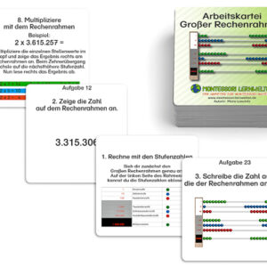 Arbeitskartei Großer Rechenrahmen