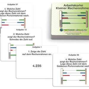 Arbeitskartei Kleiner Rechenrahmen