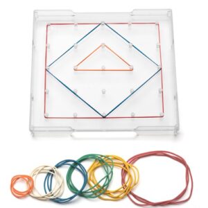 Geometriebrett quadratisch transparent 13 cm