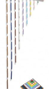 Perlenketten und Quadrate mit Aufhängung