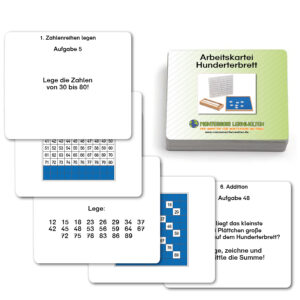 Aufgabenkarten für das Hunderterbrett