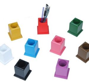 11 Stiftständer - Farbige Stifthalter aus Holz