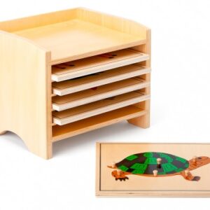 Kasten mit Tierpuzzles