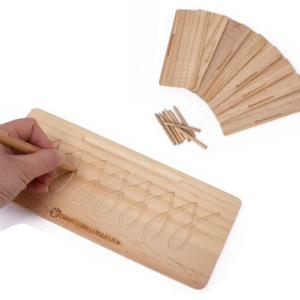 Schwungübungen, flüssiges Schreiben üben auf 8 Tafeln