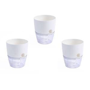 3er Set Pflanztöpfe mit Bewässerung