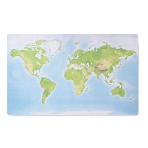 Begehbare physische Weltkarte, 180 x 110 cm