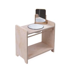 Kinderwaschtisch mit Spiegel und Wasserbehälter