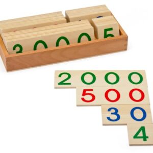 Große Stellenwerttafeln aus Holz