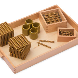 Goldenes Perlenmaterial