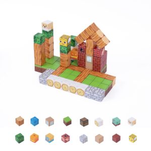 Magnetische Bausteine - Set mit 100 Teilen