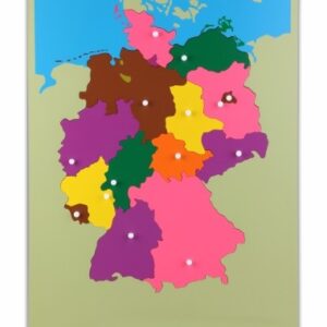 Große Montessori Puzzlekarte Deutschland