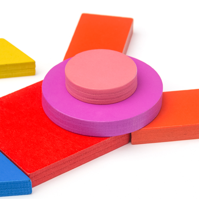 Geometrische Formen zum Legen von Figuren - in der Blechdose 2 Geometrische Formen zum Legen von Figuren - in der Blechdose – Bild 2