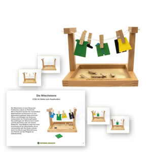 Die Wäscheleine - Wäsche aufhängen - Spielerisches Finger- und Sprachtraining