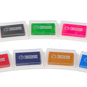 9 Stempelkissen für die Wortartenstempel