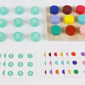 Das Neuner-Brett mit Farben und Ziffern