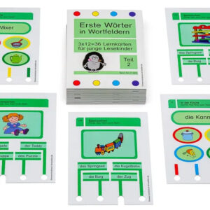 Erste Wörter in Wortfeldern - Stöpselkasten-Karten Teil II