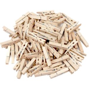 100 Miniklammern natur