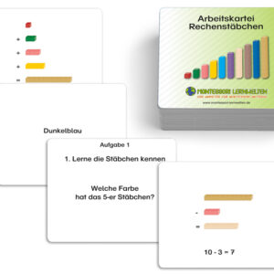 Arbeitskartei Rechenstäbchen 1-10