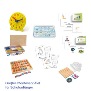 Großes Montessori-Set für Schulanfänger