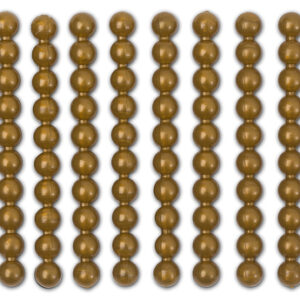 10 Goldene Perlenstäbchen ohne Draht