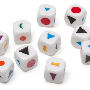 Würfel mit Wortartensymbolen, 10 Stück