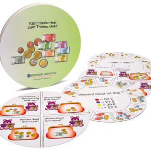 Klammerkarten Rechnen und Umgang mit Geld