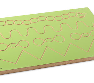 Große Nachspurtafel mit Schwungübungen