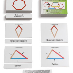 Arbeitskartei für den Geometriekasten: Geometrische Grundformen