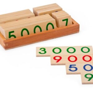 Zahlentafeln aus Holz