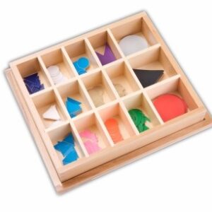 Wortarten-Symbole im Holzkasten