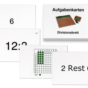Aufgabenkarten für das Divisionsbrett