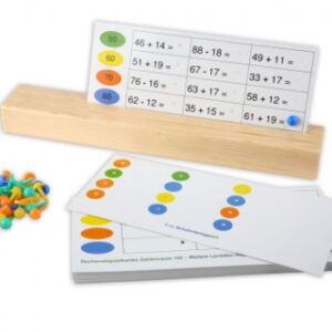 24 Rechenstöpselkarten - Rechnen im ZR 100