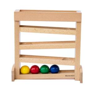 Kugelbahn mit 4 Holzkugeln