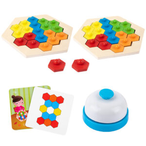 Wabenpuzzle mit Vorlagen