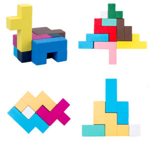Pentomino aus Holz