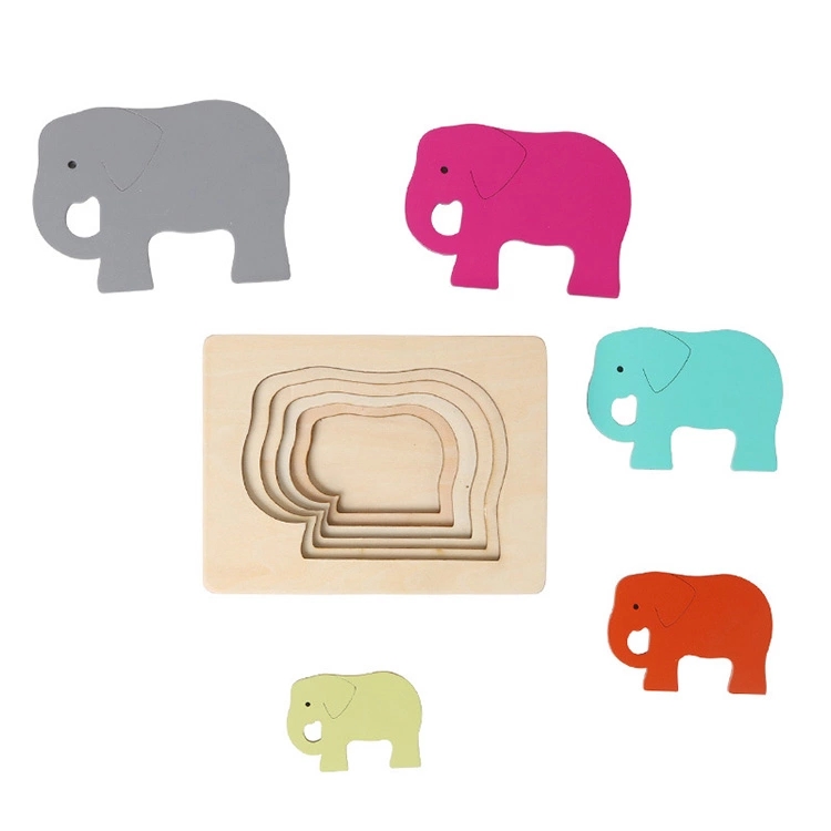Lagenpuzzle Der Elefant 2 Lagenpuzzle Der Elefant – Bild 2