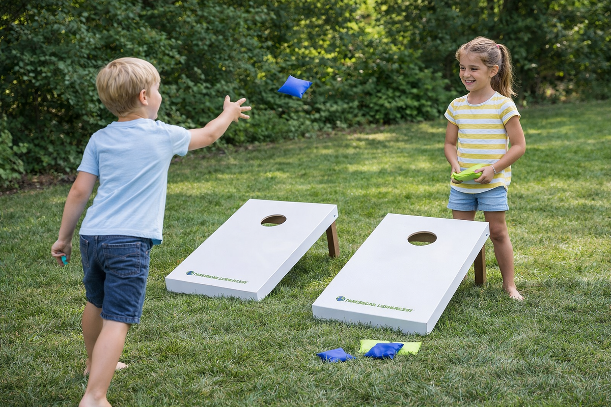 Cornhole Set - Wurfspiel mit 2 Brettern und 8 Kissen 2 Cornhole Set - Wurfspiel mit 2 Brettern und 8 Kissen – Bild 2