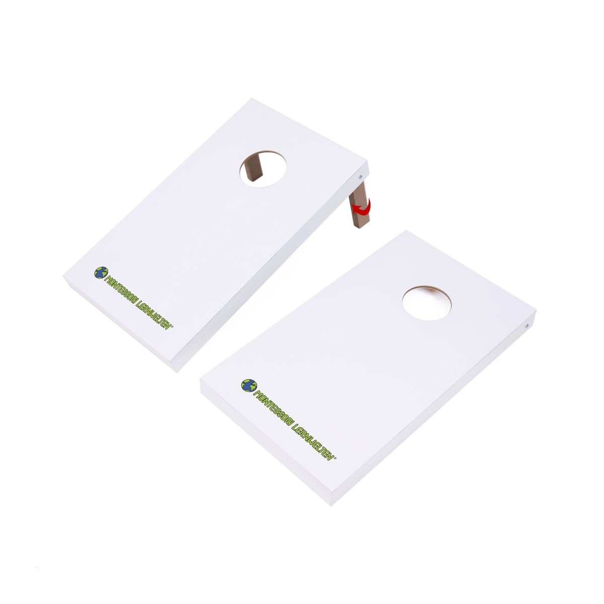 Cornhole Set - Wurfspiel mit 2 Brettern und 8 Kissen 3 Cornhole Set - Wurfspiel mit 2 Brettern und 8 Kissen – Bild 3