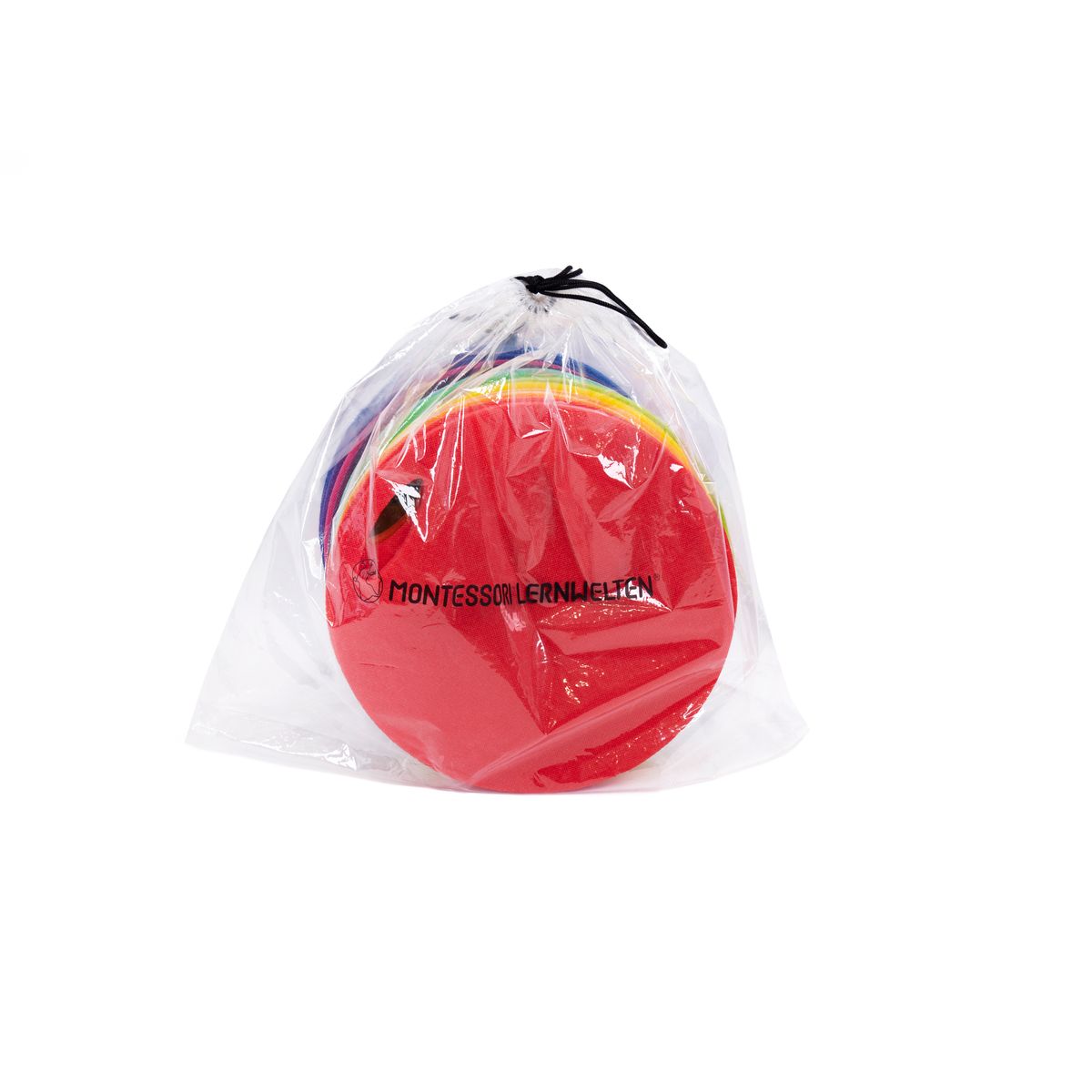 12 Sitzmatten mit Tasche - Regenbogenfarben 4 12 Sitzmatten mit Tasche - Regenbogenfarben – Bild 4