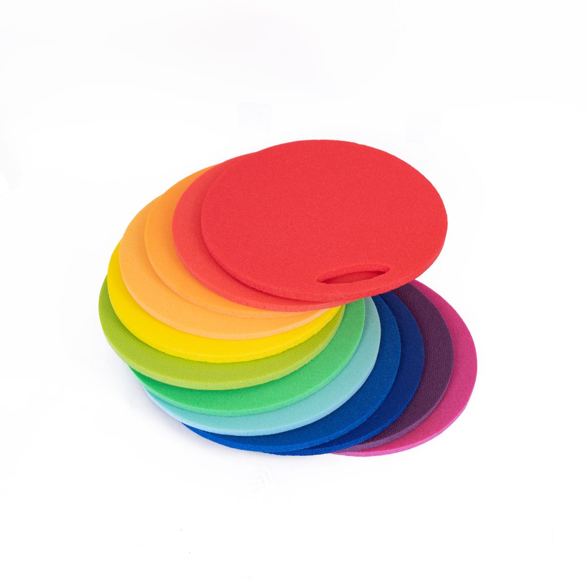 12 Sitzmatten mit Tasche - Regenbogenfarben 5 12 Sitzmatten mit Tasche - Regenbogenfarben – Bild 5