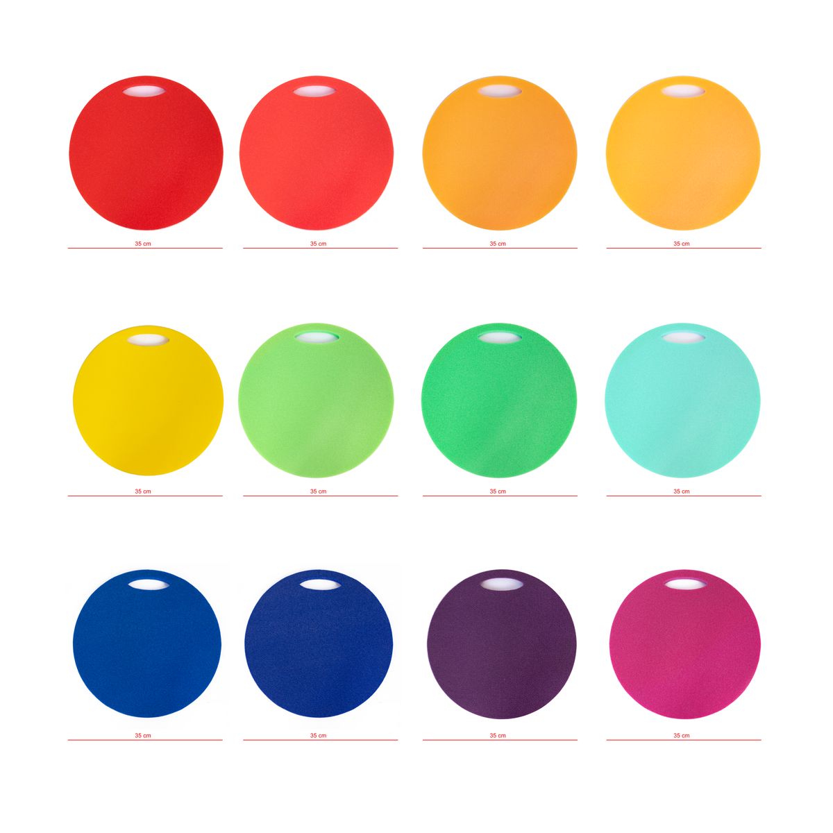 12 Sitzmatten mit Tasche - Regenbogenfarben 6 12 Sitzmatten mit Tasche - Regenbogenfarben – Bild 6