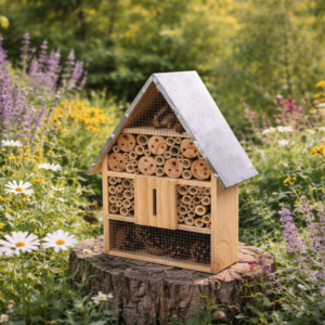 Hotel für Wildbienen und Insekten - selbststehend oder zum Aufhängen